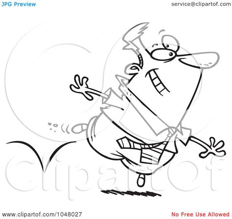 Royalty Free Rf Clip Art Illustration Of A Cartoon Black And White