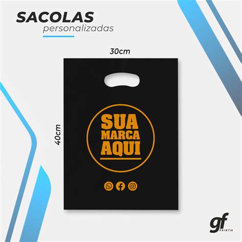 Sacola Boca de Palhaço 30x40 Personalizada 100 Unidades Elo7