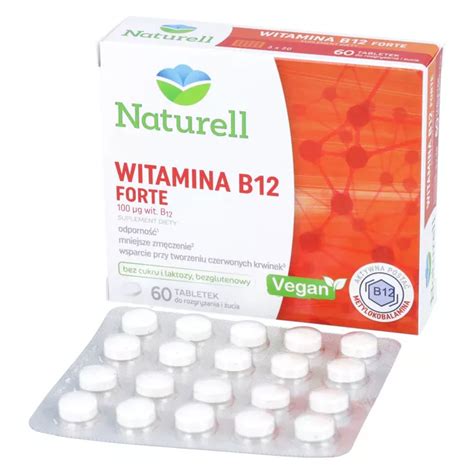 Naturell Witamina B12 Forte 60 tablek do ssania opinie skład i