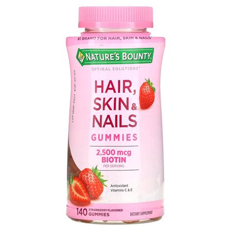 Nature Bounty Hair Skin And Nails Gummies 80เม็ด พร้อมส่ง Shopee Thailand