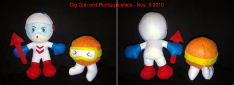 Dig Dug and Pooka plush by NiGHTSfanKevin on DeviantArt