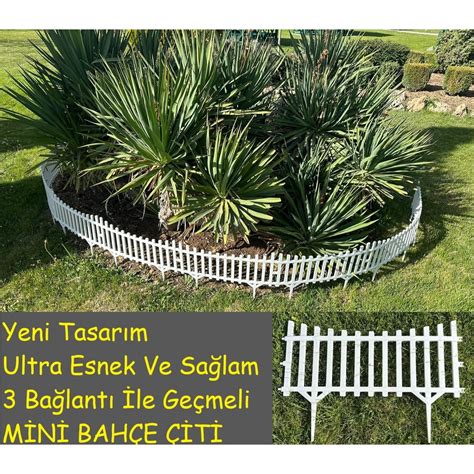 Ddtrend 10 Adet Yeni Tasarım Mini Bahçe Çiti Dekoratif Esnek Plastik