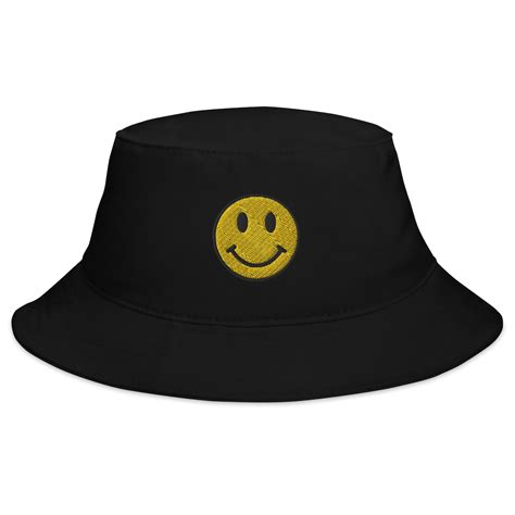 Smiley Bucket Hat Smiley Face Hat Smiley Emoji Hat Cool Etsy Australia