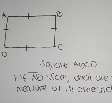 If AB 5cm What Are The Measure Of Its Other Side Kelangan Ko Po Pa Help