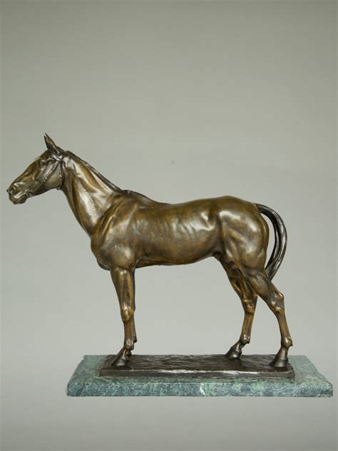 Grand Cheval en bronze Davide Calandra 1858 1915 XXe siècle N 88838