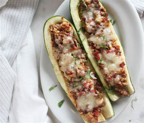 Stuffed Zucchini With Ground Beef And Rice Foodtalk