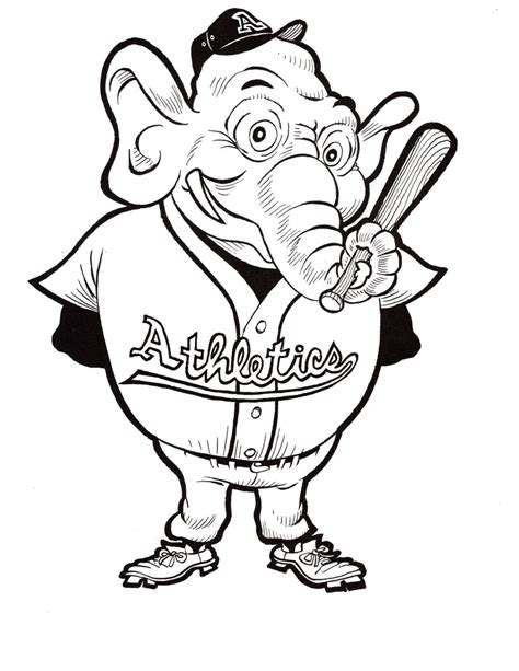 Coloring Pages Mlb Mascots Printable 2025
