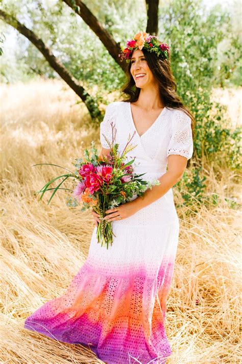 Custom Wedding Dress With Ombré Tie Dye Tie Dye Your Summer