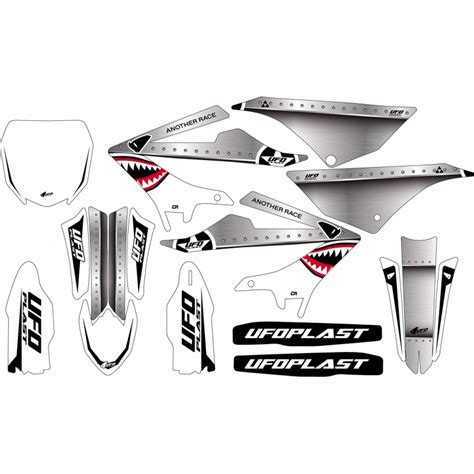 Ufo Sticker Kit Thunder Yamaha Yz 125 2022 2023 Colour White Ad055 046