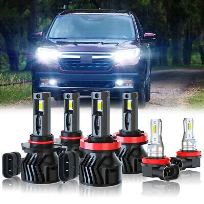 For Honda Ridgeline K Led Headlight High Low Fog Light