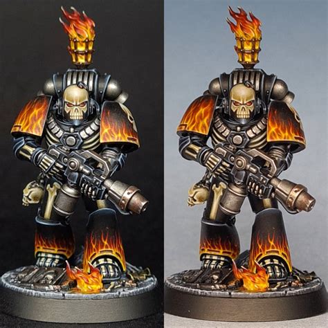 Legion Of The Damned Marine Finished R Warhammer40k