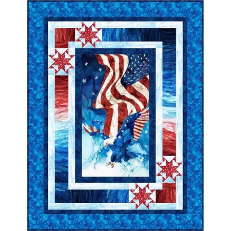 Patriot Rippling Colors Quilt Kit By Bound To Be Quilting Northcott