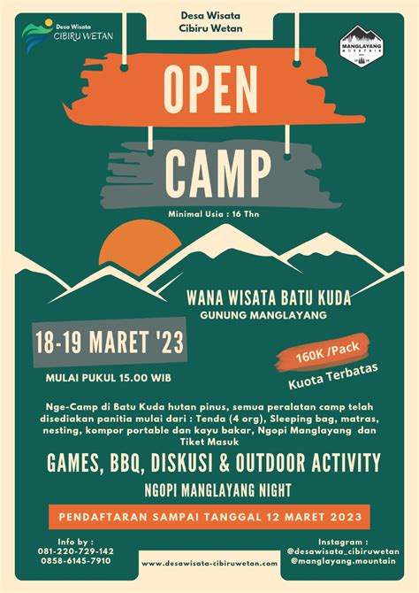 Upcoming Events Desa Wisata Cibiru Wetan