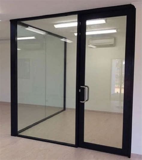 Aluminium Hinged Glass Door For Home Office And Hoel Thickness 12mm