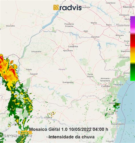 Simepar On Twitter Mudança Rápida Do Tempo Em Parte Do Pr Com