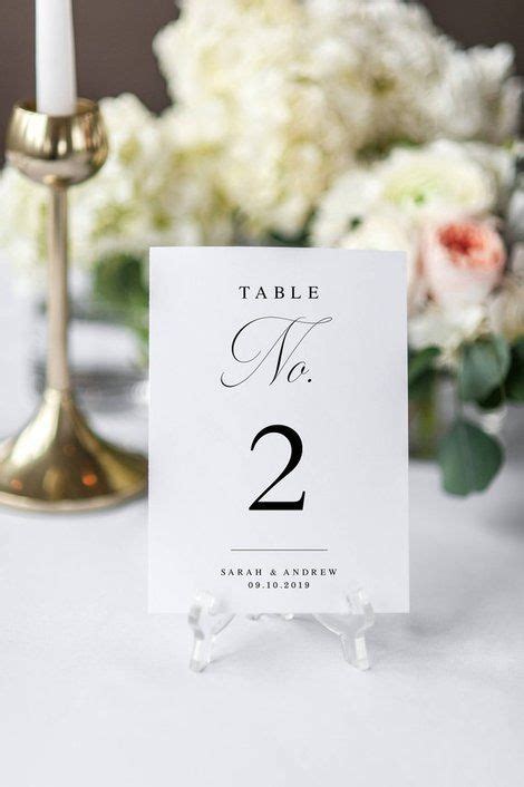 20 Diy Wedding Table Number Ideas Wedding Table Numbers Template