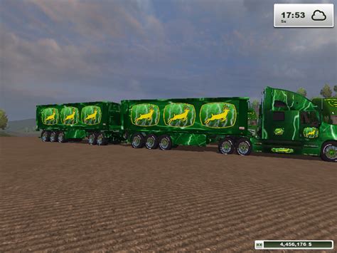 FS2013 John Deere Multi Fruit Truck And Trailer Pack V 2 0 Peterbilt