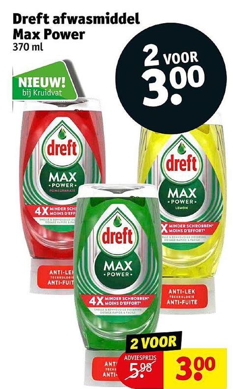 Dreft Afwasmiddel Max Power Aanbieding Bij Kruidvat 1Folders Nl