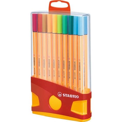 STABILO Color Parade Etui Distributeur De 20 Stylos Feutre Point 88