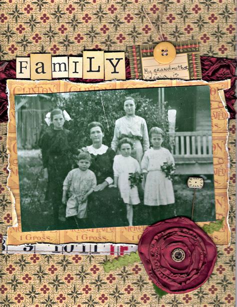 Family - Scrapbook.com | Vintage scrapbook, Heritage scrapbook pages ...