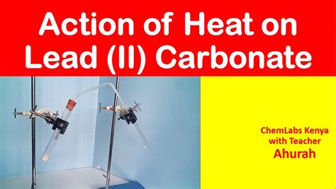 Lead Carbonate Equation For Thermal Decomposition At Kathleen Rosales Blog