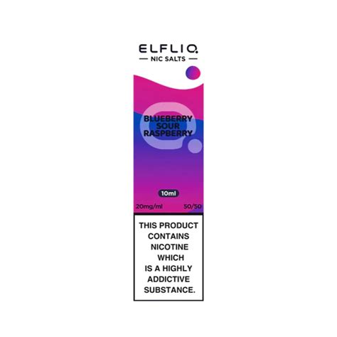 Blueberry Sour Raspberry Nic Salt E Liquid By Elfliq Vaper