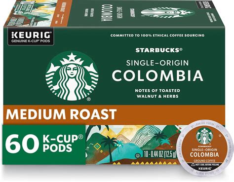 Amazon Starbucks C Psulas De Caf K Cup De Tostado Medio Colombia