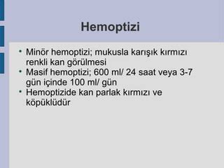 Hemoptizi fazlası için tipfakultesi org PPT