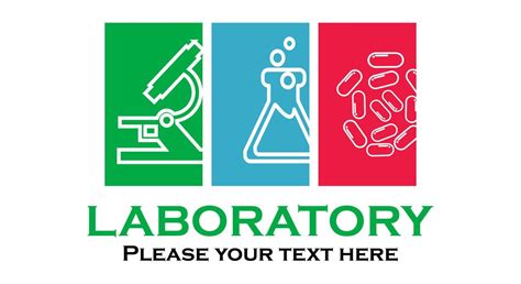 Laboratory Logo Template Illustration Suitable For Industri Medical