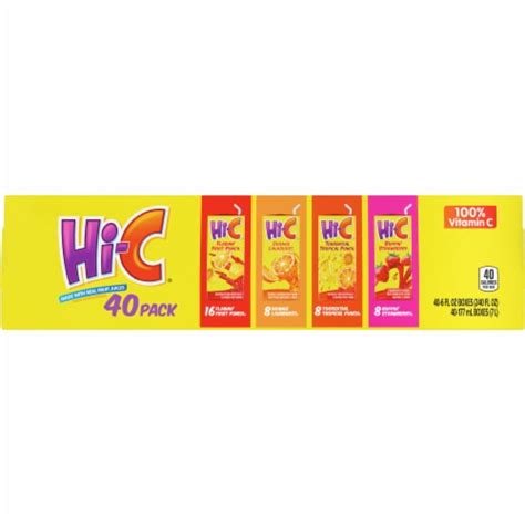 Hi C® Juice Boxes Variety Pack 40 Ct 6 Fl Oz Ralphs