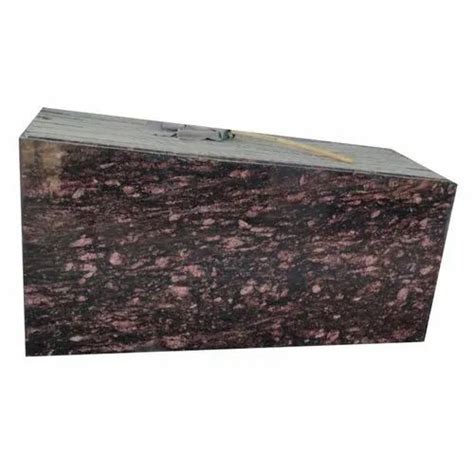 15 Mm Rectangular Flamed Brown Granite Slab For Flooring At Rs 44 Sq