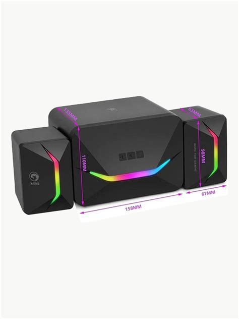 Parlante Gaming Para Computador Con Subwoofer Led Rgb Sg Marvo