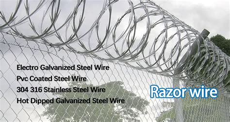 Razor Coil Wire Fences Fencing Netting 500mm Bto 30 Concertina Wire