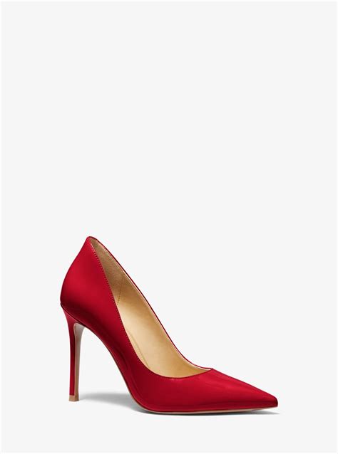 Michael Michael Kors Keke Patent Leather Pump In Red Lyst