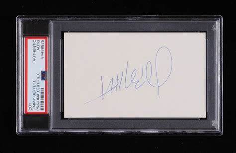 Jimmy Buffett Signed Cut Psa Pristine Auction