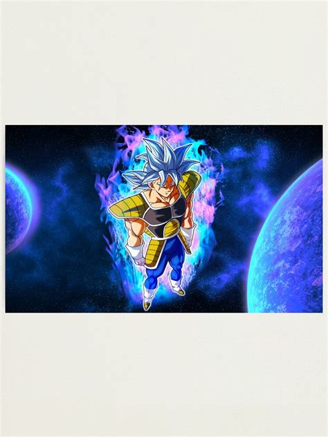 Saiyan Armor Goku Ultra Instinct DBS Manga Photographic Print For