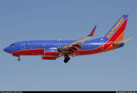 N496WN Southwest Airlines Boeing 737 7H4 WL Photo By Marco Dotti ID