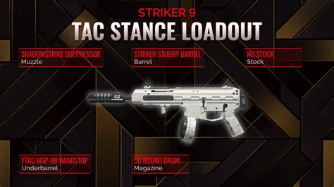 Tac Stance Dominance The Ultimate Guide To Striker 9 Loadout In Warzone