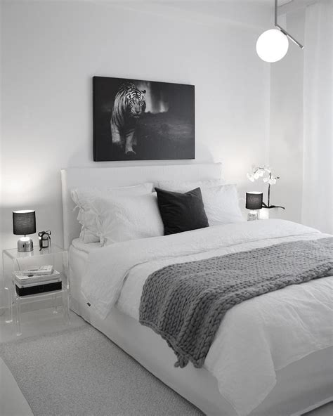 Black And White Bedroom Ideas With Accent Color - Design Corral