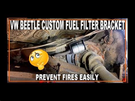 VW Beetle Super Beetle Custom Fuel Filter Bracket DIY YouTube