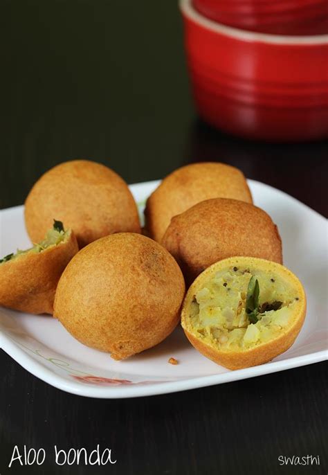 Aloo Bonda Recipe Swasthi S Recipes