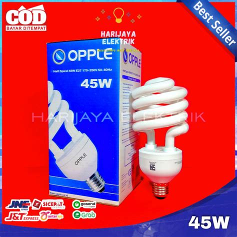 Opple Lampu Led Cfl Watt Pl U Us E Bohlam Spiral Sni Daylight