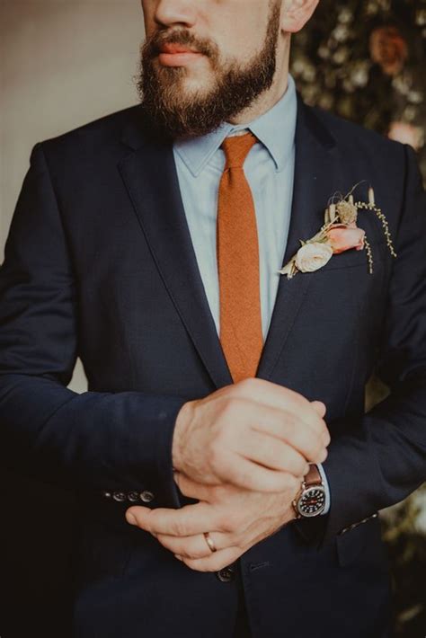 Burnt Orange Wedding Suit Nicolasa Berryman