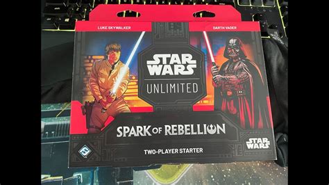 Unboxing The New Star Wars Unlimited 2 Player Starter Decks Spark Of