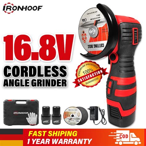 Ironhoof Mini Angle Grinder Cordless Mesin Gerinda Tangan Brushless