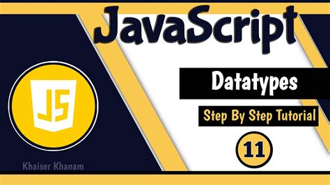 Datatypes In Javascript Javascript Tutorial For Beginners