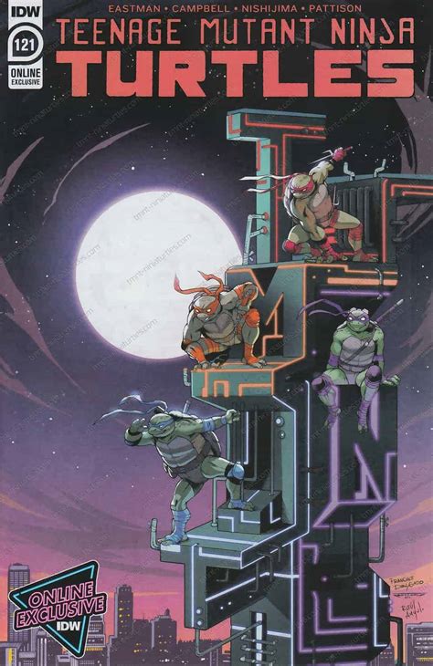 IDW TMNT Vol V 121 1st Cover RE IDW Online Exclusive TMNT A