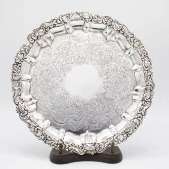 Antique Victorian Plate Salver - Wyler Antiques