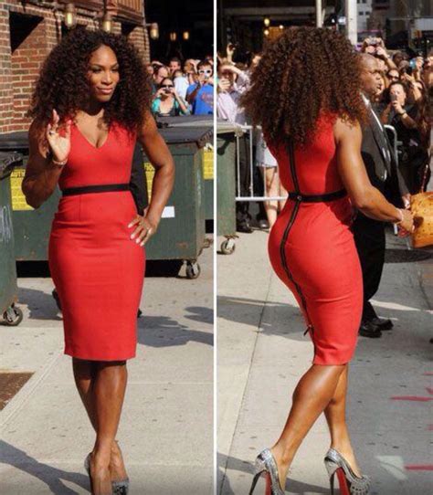 Serena Williams Rocking Her Red Dress Victoria Beckham Afro Punk