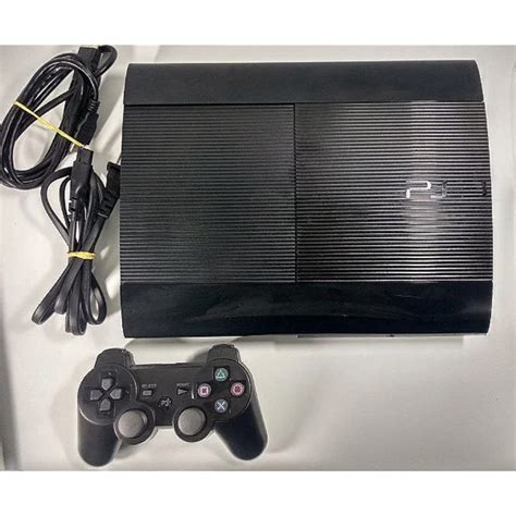 Sony Playstation 3 Super Slim 250gb 2 Controles 3 Jogos Cor Charcoal